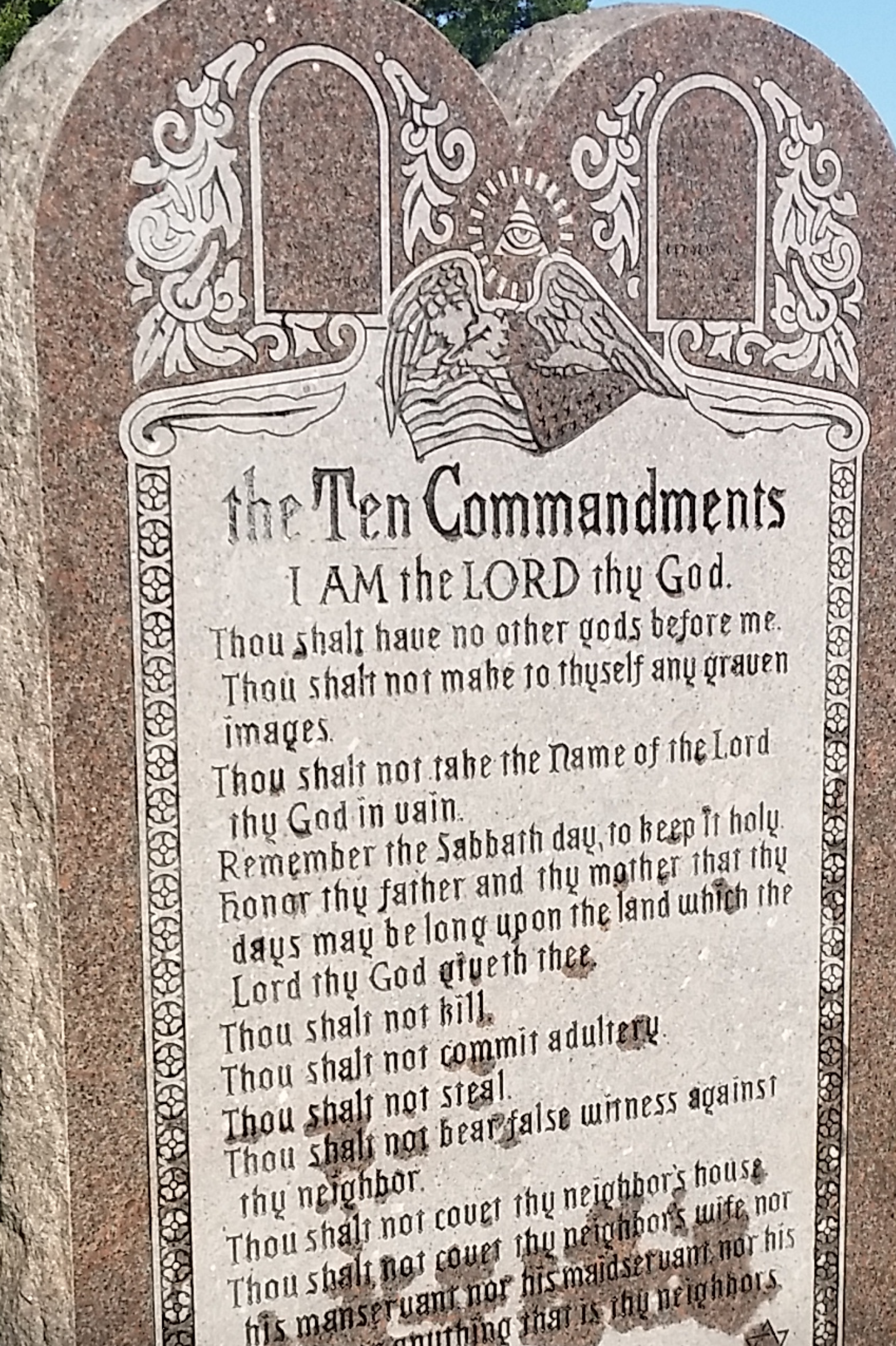 Lawsuit Over Arkansas’ Ten Commandments Monument Remains in Limbo