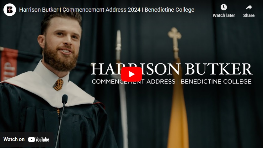 KC Chiefs Kicker Harrison Butker Encourages Graduates to Live Out Their Faith in Commencement Address
