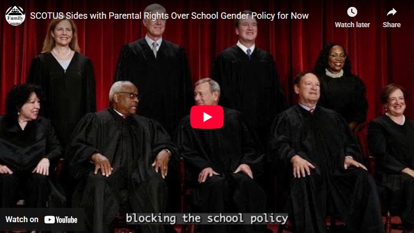SCOTUS Sides with Parental Rights Over School Gender Policy for Now