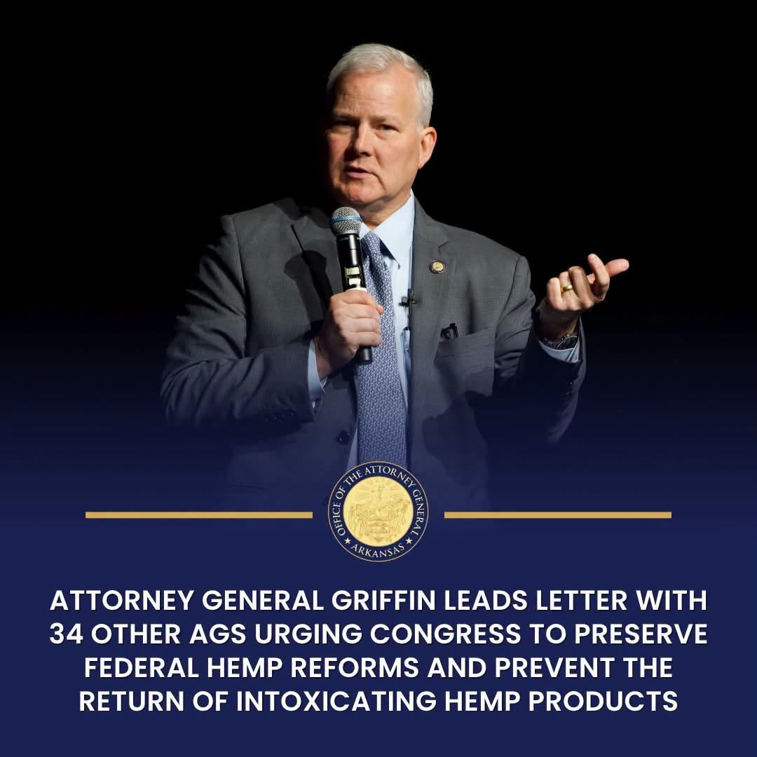 Arkansas A.G. Leads Coalition Against Dangerous Drugs Made from Hemp