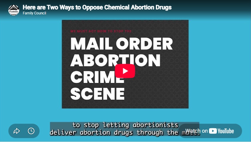 Here are Two Ways to Oppose Chemical Abortion Drugs